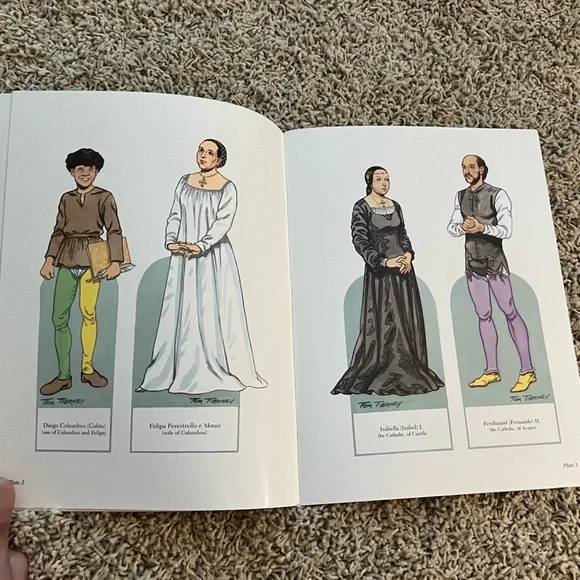 Lot of 3 Historical Tom Tierney paper doll books - vintage 1980s & ‘90s - Picture 3 of 8